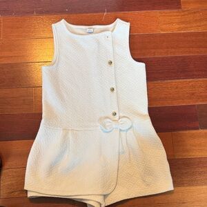 Elegant White Kids Romper